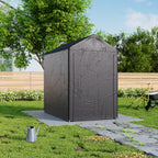4 x 6 ft Portable Garden Storage Shelter with Roll-Up Door