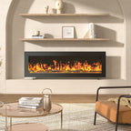 40/50/60 Inch Wall Mounted or Freestanding Electric Fire with 12 Flame Colours