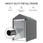 3 x 5 ft Portable Garden Storage Shelter with Roll-Up Door