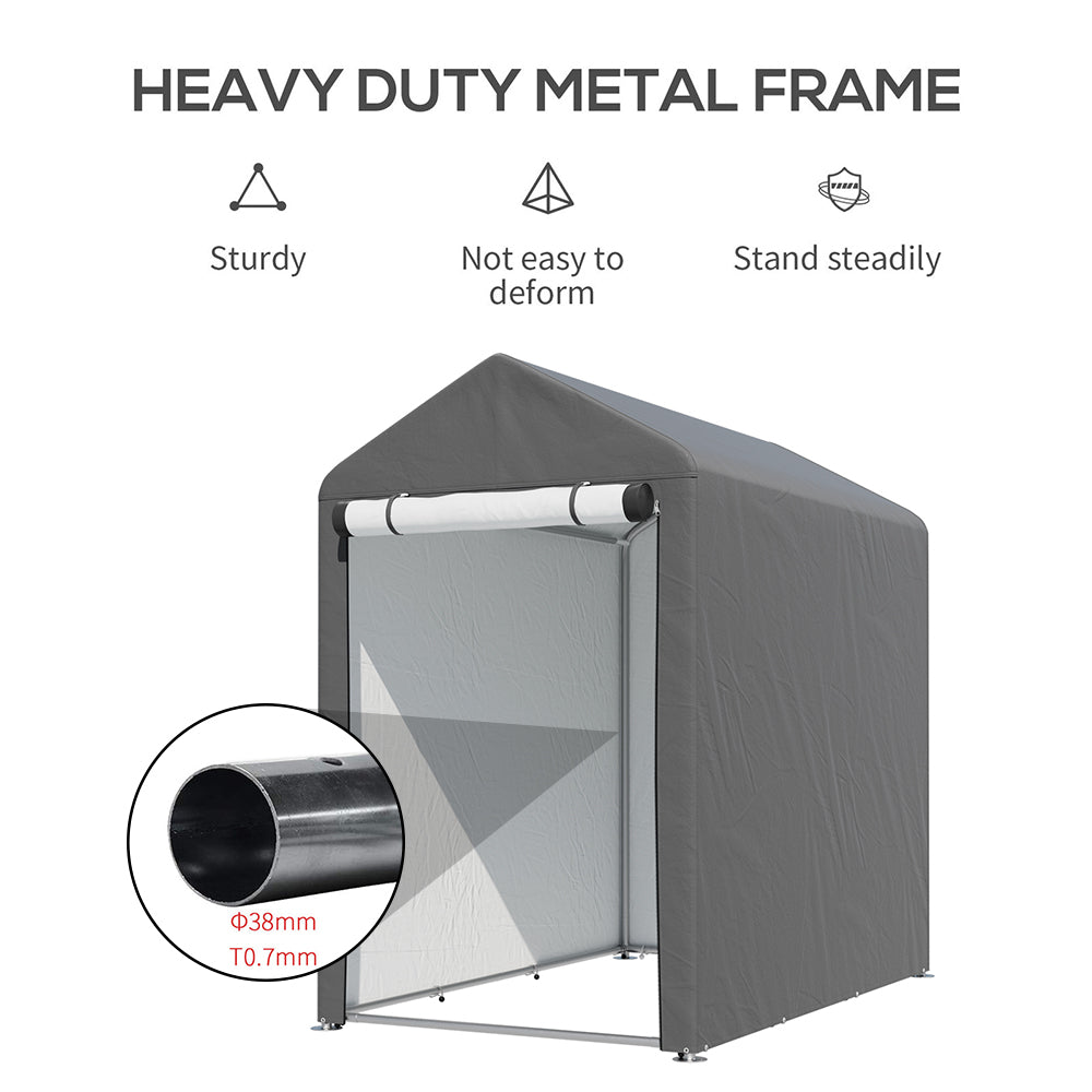 3 x 5 ft Portable Garden Storage Shelter with Roll-Up Door