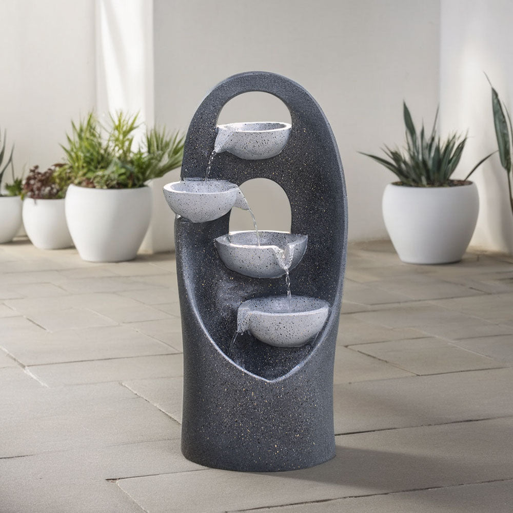 4-Tier Cascading Garden Water Feature
