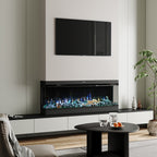 50/60/70'' 3 Side Electric Fireplace with Remote Control
