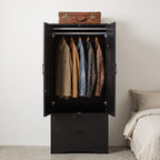 2-Door Wardrobe with Drawers & Mirror