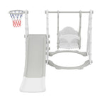 3-in-1 Toddler Swing Slide Set with Basketball Hoop