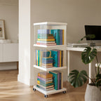 3-Tier Plastic Square Bookshelf