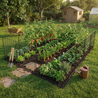 10-Pack Decorative Metal Garden Fence Panels