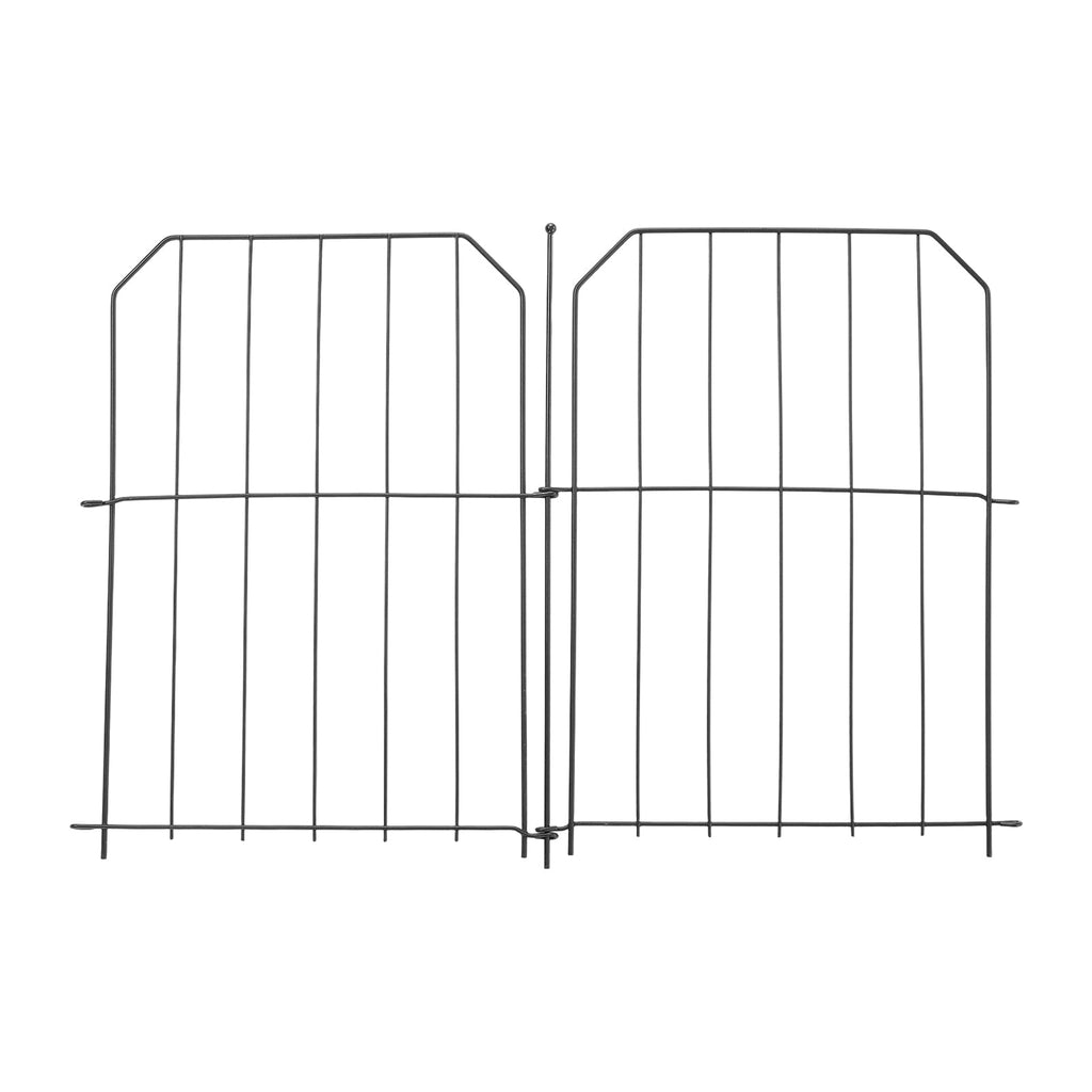10-Pack Decorative Metal Garden Fence Panels