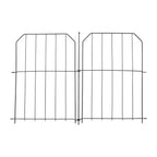10-Pack Decorative Metal Garden Fence Panels