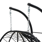 2-Seater Swing Hanging Egg Chair with Metal Stand