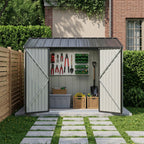10 x 5 ft Metal Garden Storage Shed with Pent Roof & Double Doors