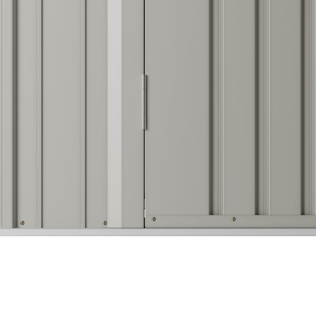 5 x 3 ft Metal Garden Storage Shed with Pent Roof & Padlockable Door