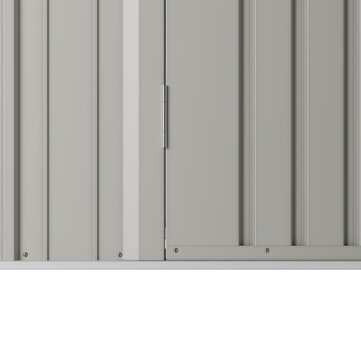 5 x 3 ft Metal Garden Storage Shed with Pent Roof & Padlockable Door