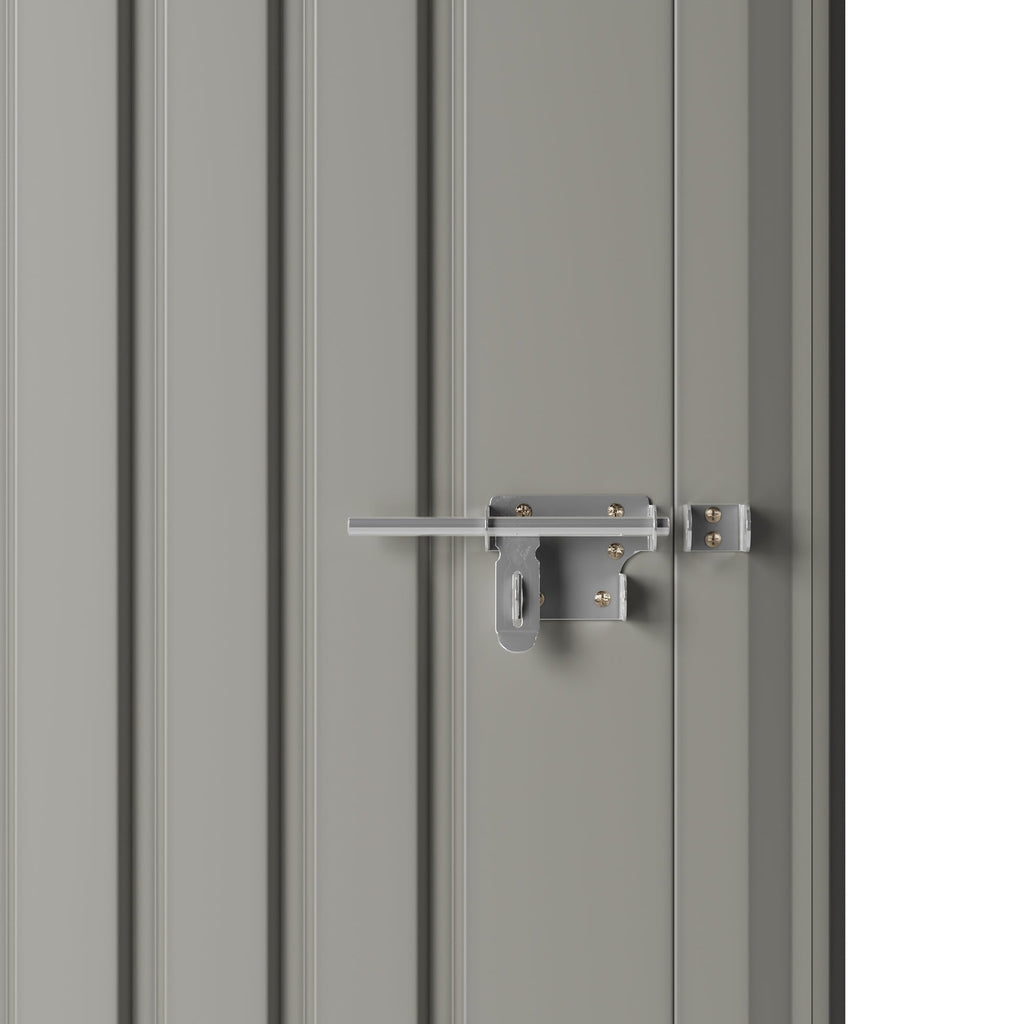 5 x 3 ft Metal Garden Storage Shed with Pent Roof & Padlockable Door