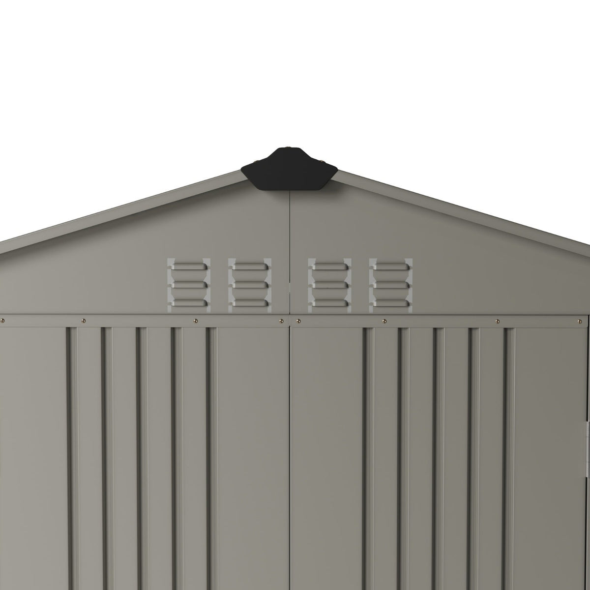 6 x 4 ft Metal Garden Storage Shed with Apex Roof & Double Doors