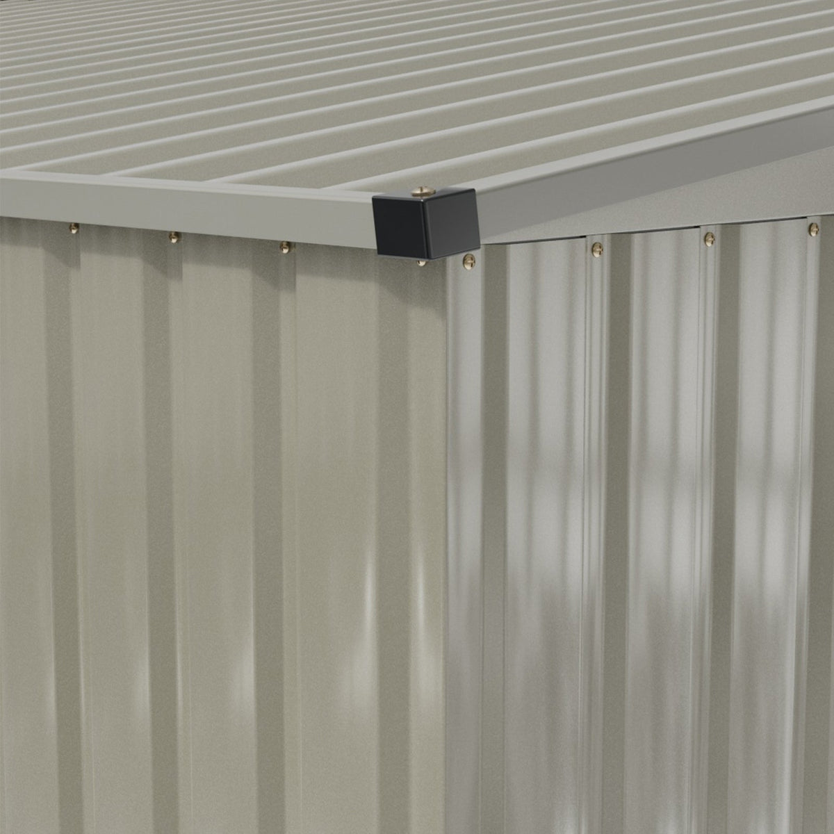 8 x 10 ft Metal Garden Storage Shed with Apex Roof