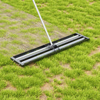 43CM/76CM/114CM Garden Lawn Levelling Rake with 198CM/213CM Extended Handle Length