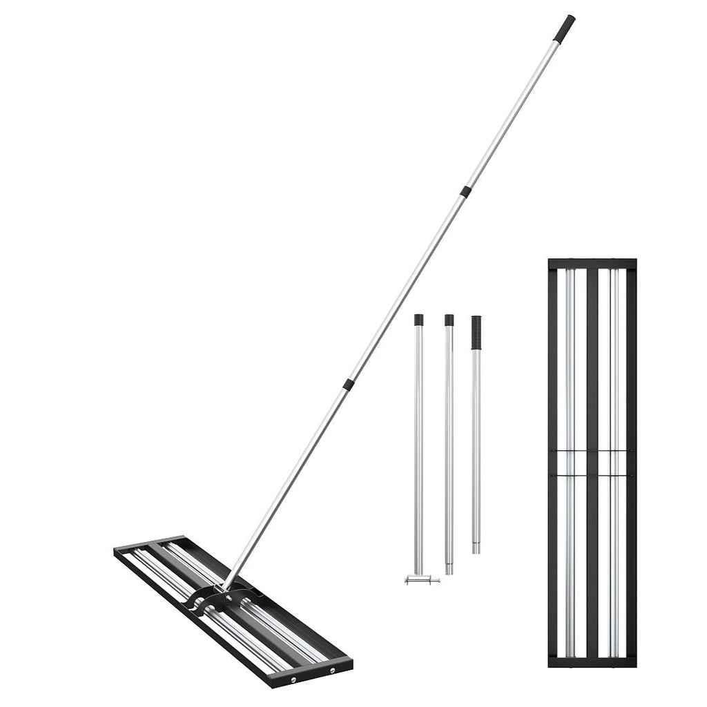 43CM/76CM/114CM Garden Lawn Levelling Rake with 198CM/213CM Extended Handle Length