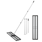 43CM/76CM/114CM Garden Lawn Levelling Rake with 198CM/213CM Extended Handle Length