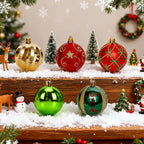 Set of 30 Garden Sanctuary Christmas ornaments for tree decorations, featuring colorful festive holiday designs.