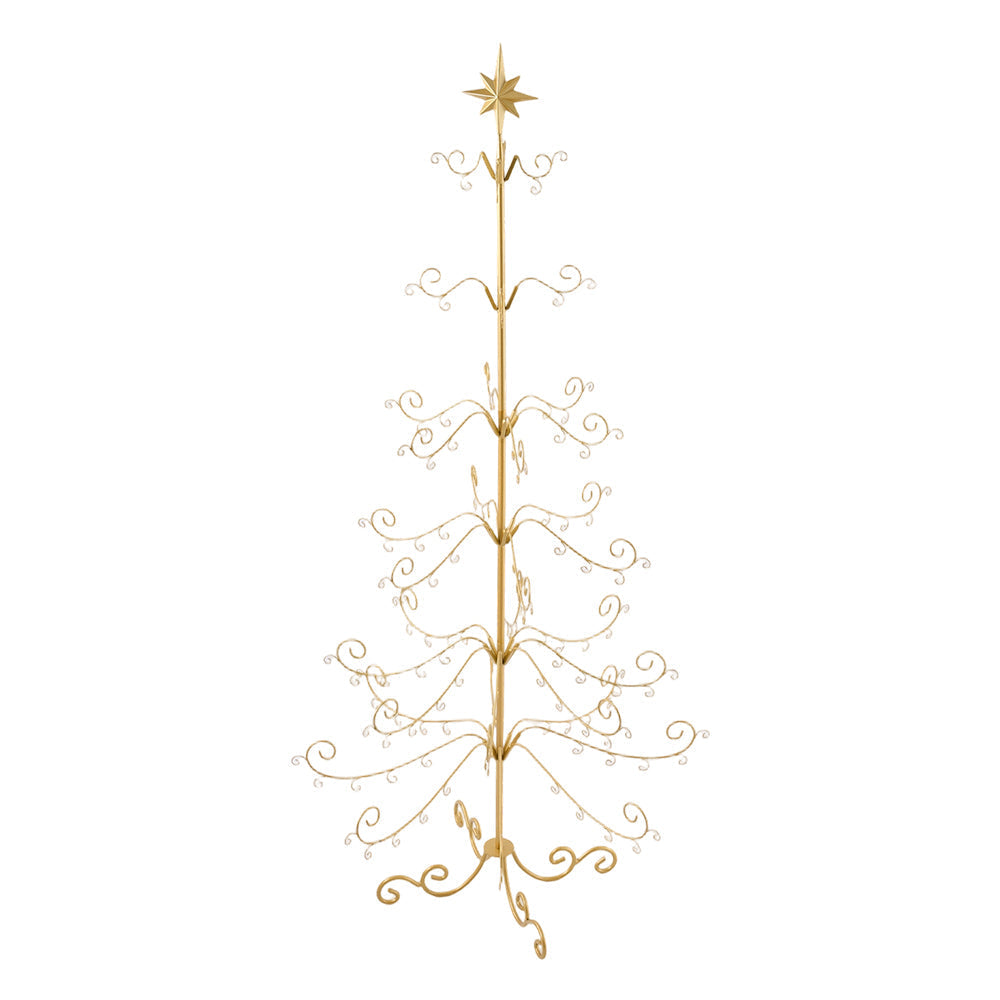 Garden Sanctuary 180cm Christmas ornament display stand with star top, ideal for holiday decorating and festive ornament display.