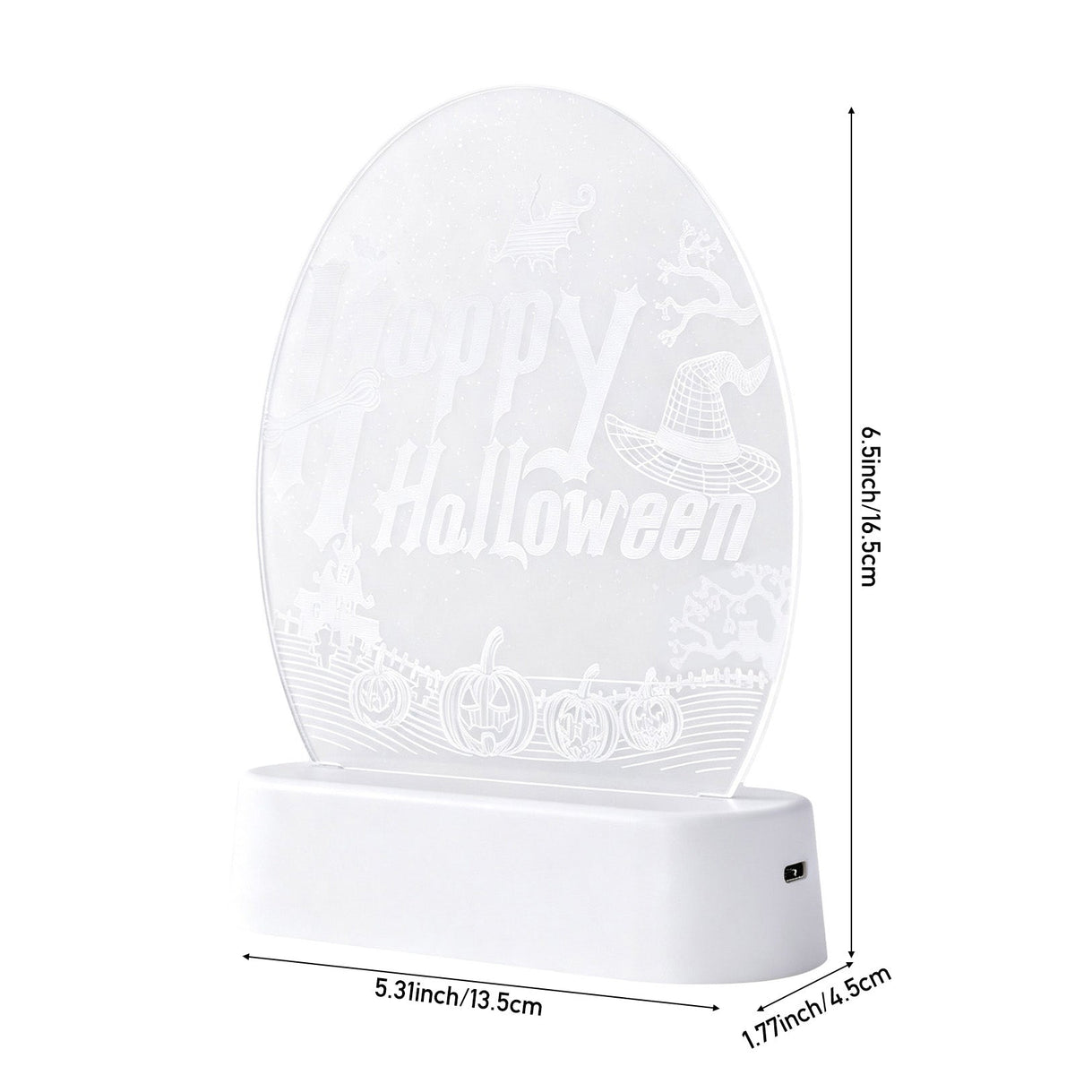 3D Halloween Acrylic Light-Up Decoration