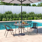 2/4 Pcs Chairs and Outdoor Dining Table