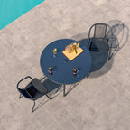 2/4 Pcs Garden Dining Chairs Set with Round Table