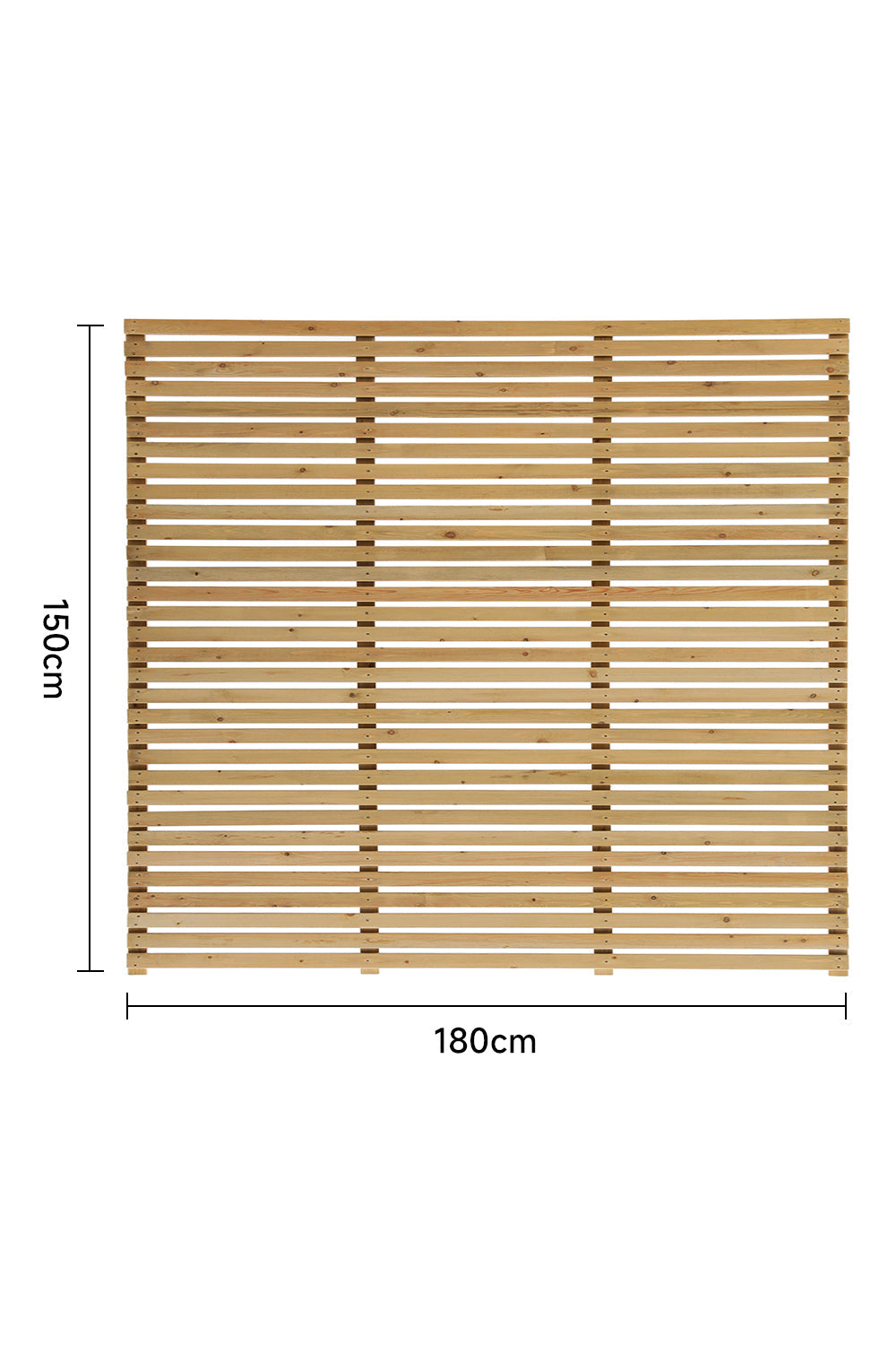 180CM Wide Pine Wood Garden Fence