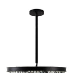 Modern 6-light pendant chandelier with E14 bulbs by Garden Sanctuary, featuring sleek contemporary design and metal finish.
