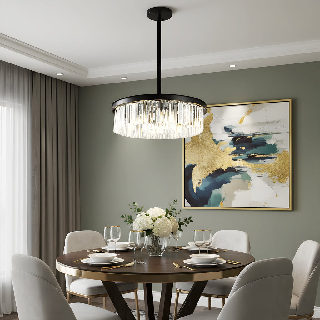 Modern 6-light E14 pendant light from Garden Sanctuary featuring sleek design and six hanging bulbs in a contemporary style.