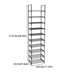 10 Tier Customizable Metal Shoe Rack
