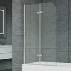 180 Degree Rotation 2-Section Hinged Over Bath Shower Screen