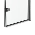 180 Degree Rotation 2-Section Hinged Over Bath Shower Screen