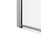 180 Degree Rotation 2-Section Hinged Over Bath Shower Screen