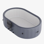 255cm x 71cm Grey Inflatable Hot Tub with Bubble Massage