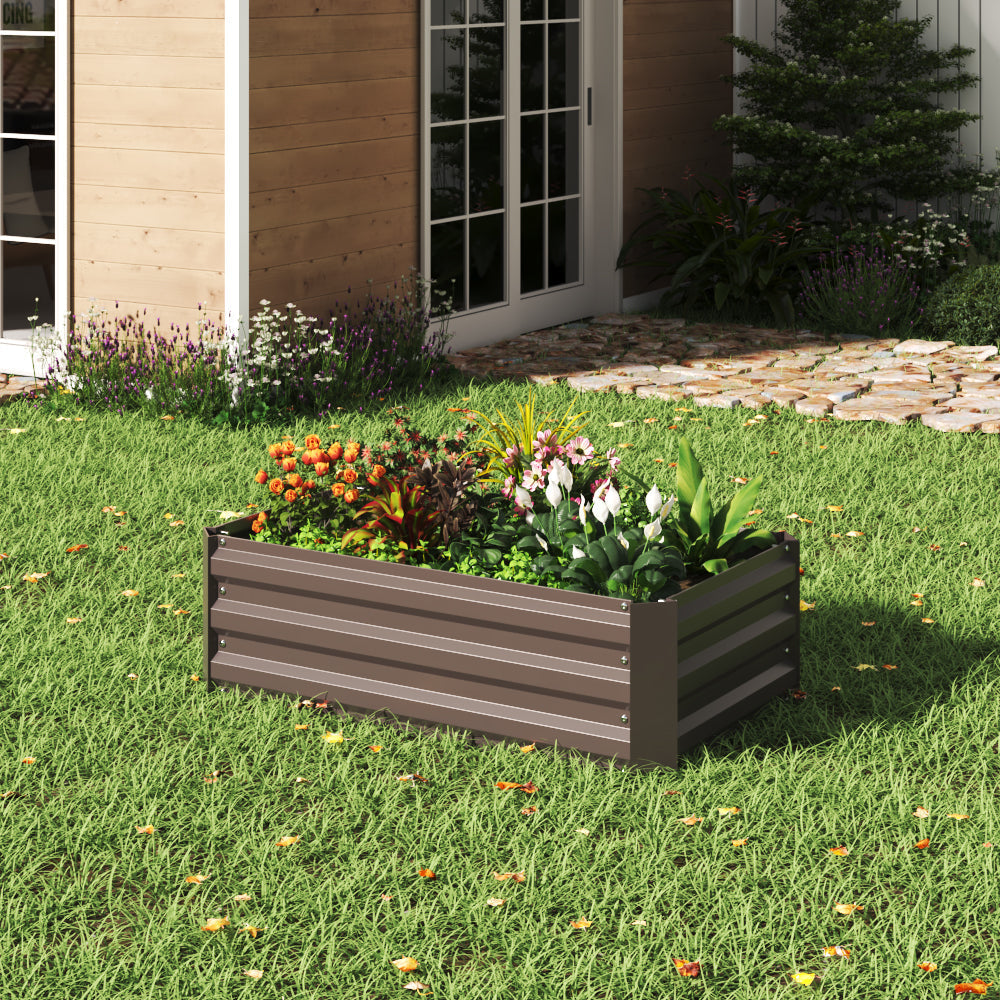 30CM Height Steel Garden Plants Raised Bed