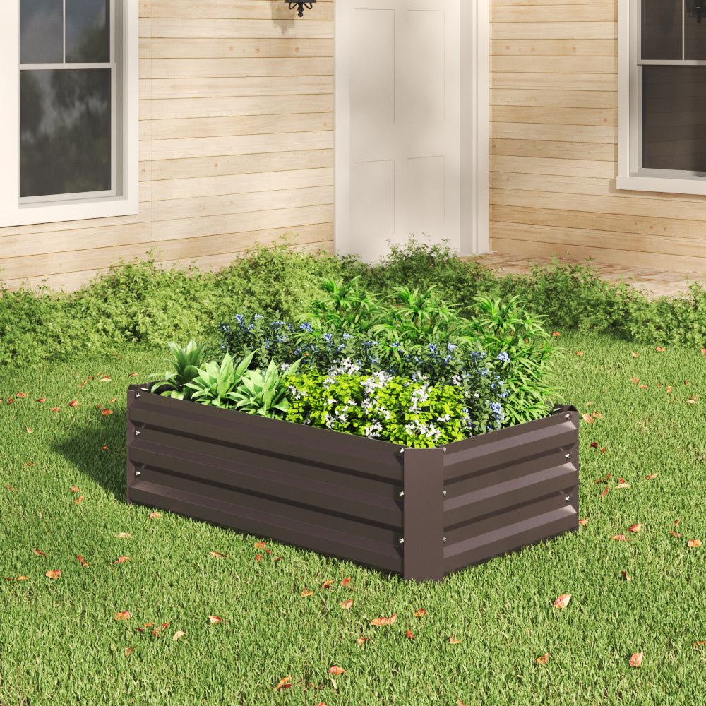 30CM Height Steel Garden Plants Raised Bed