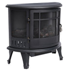 Garden Sanctuary 1800W electric fireplace heater with realistic flame effect and sleek design, ideal for cozy home heating.