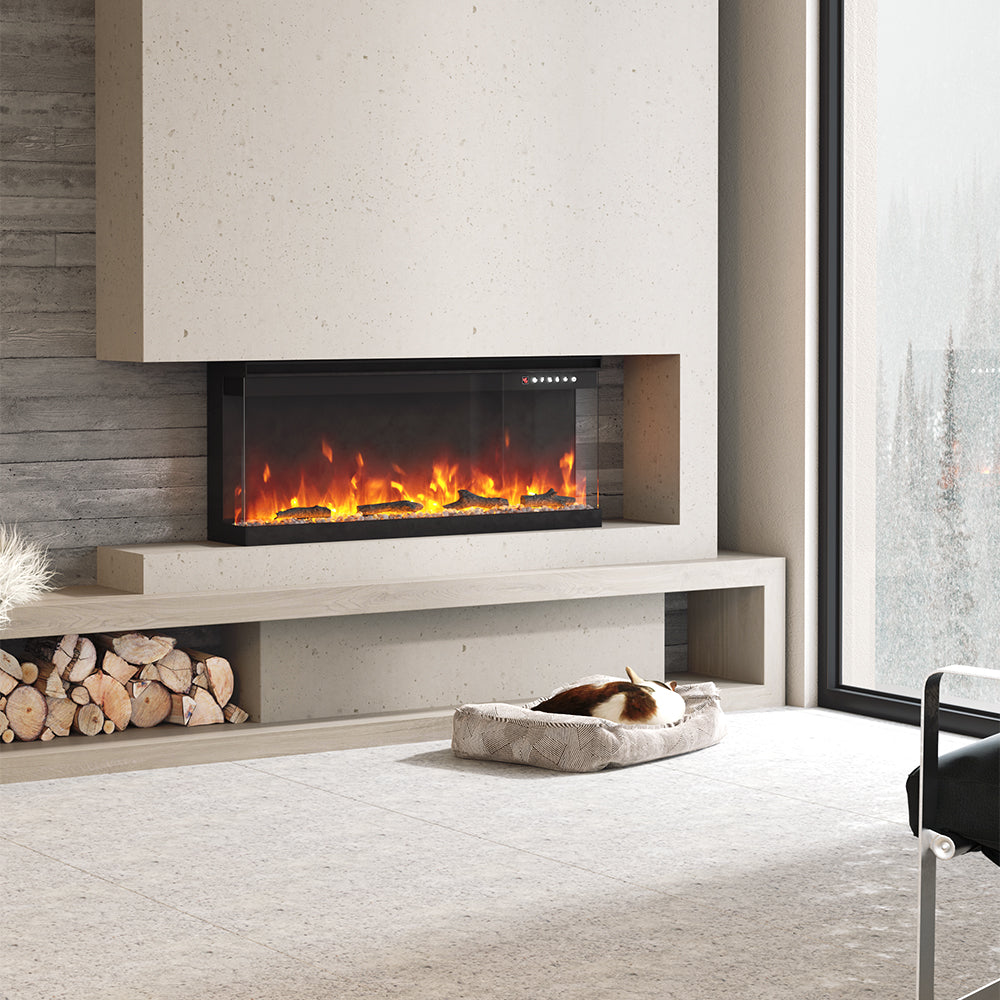 40inch Recessed and Freestanding Electric Fireplace