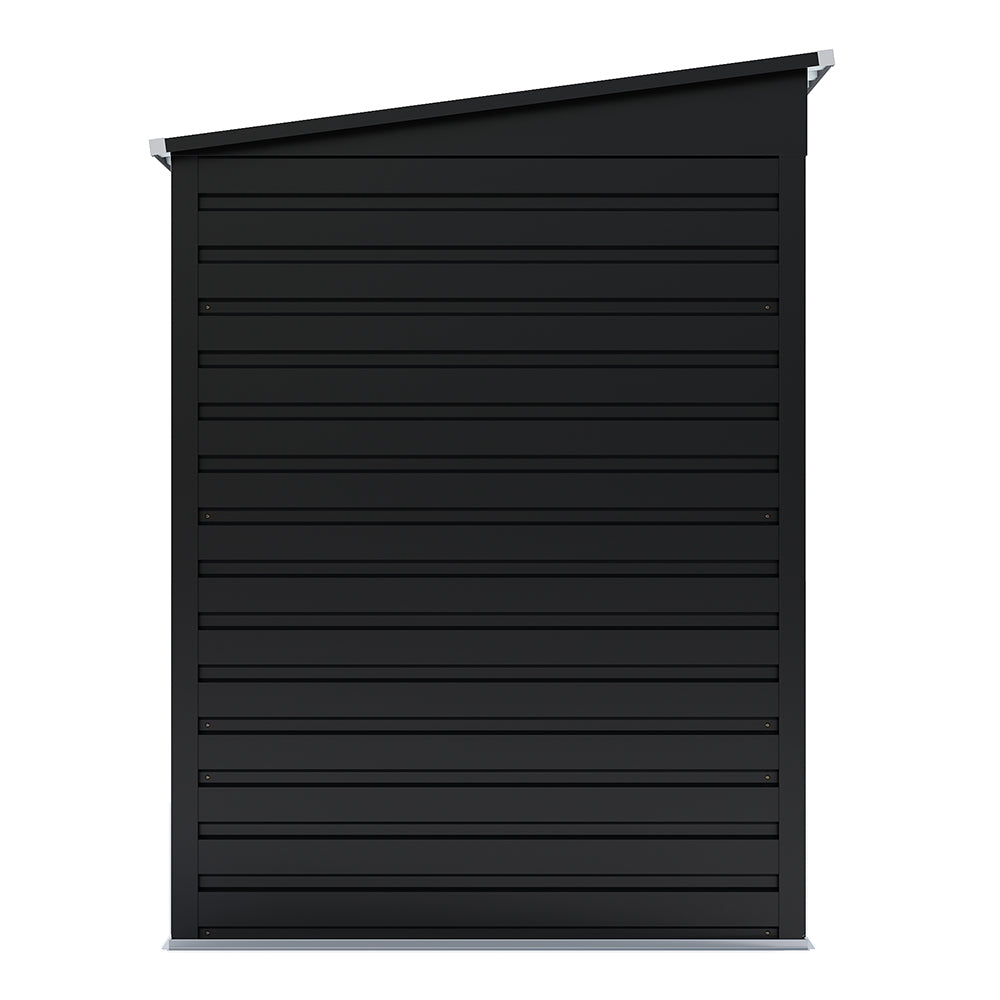 6 x 4 ft Metal Garden Storage Shed with Pent Roof & Lockable Door