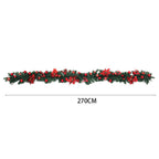 2.7m LED Light String Berry Ball Flower Garland Christmas Decor