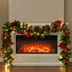 2.7m LED Light String Berry Ball Flower Garland Christmas Decor