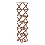 6-Tier Bamboo Folding Shoe Rack