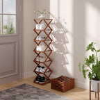 6-Tier Bamboo Folding Shoe Rack