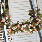7FT Light Pink Artificial Rose Vine Hanging Flower Garland
