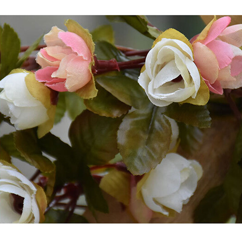 7FT Light Pink Artificial Rose Vine Hanging Flower Garland