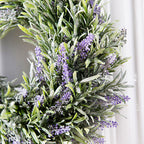 30CM Round Artificial Lavender Hanging Wreath
