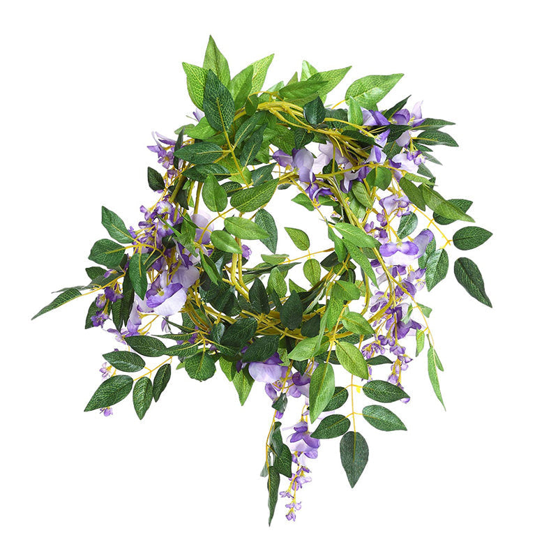 2pcs Lifelike Hanging Wisteria Flowers Garland