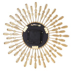 3D Silent Drop-Shape Metal Wall Clock with Crystal