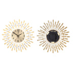 3D Silent Drop-Shape Metal Wall Clock with Crystal